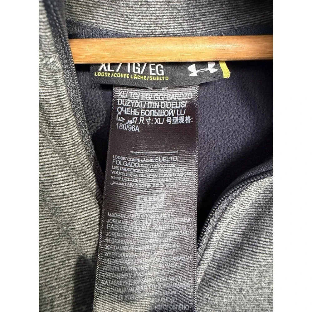 Mizzou Tigers 1/4 Zip Sweater Fleece Men's XL Gray Embroidered Pullover‎ Logo